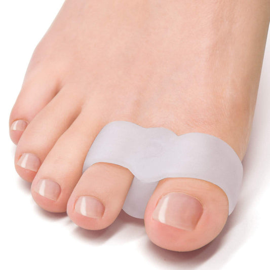 12 paquets Bunion Corrector 10 boucles, séparateurs d'orteil avec 2 boucles, Big Toe Spacer Convient pour Bunion et Overlap Toe (Blanc)