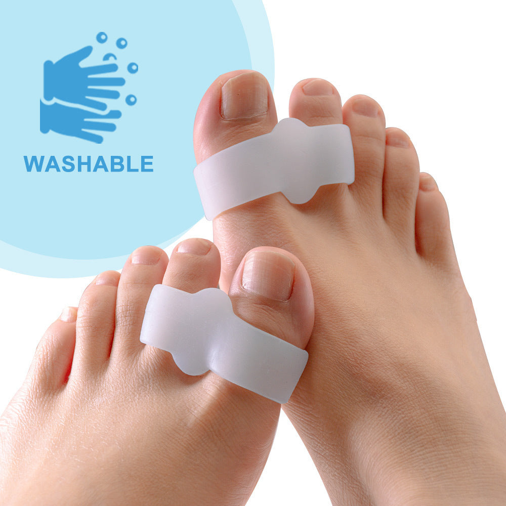 12 Packs Bunion Corrector 10 Loops, Toe Separators With 2 Loops, Big Toe Spacer Suitable For Bunion And Overlap Toe (White)