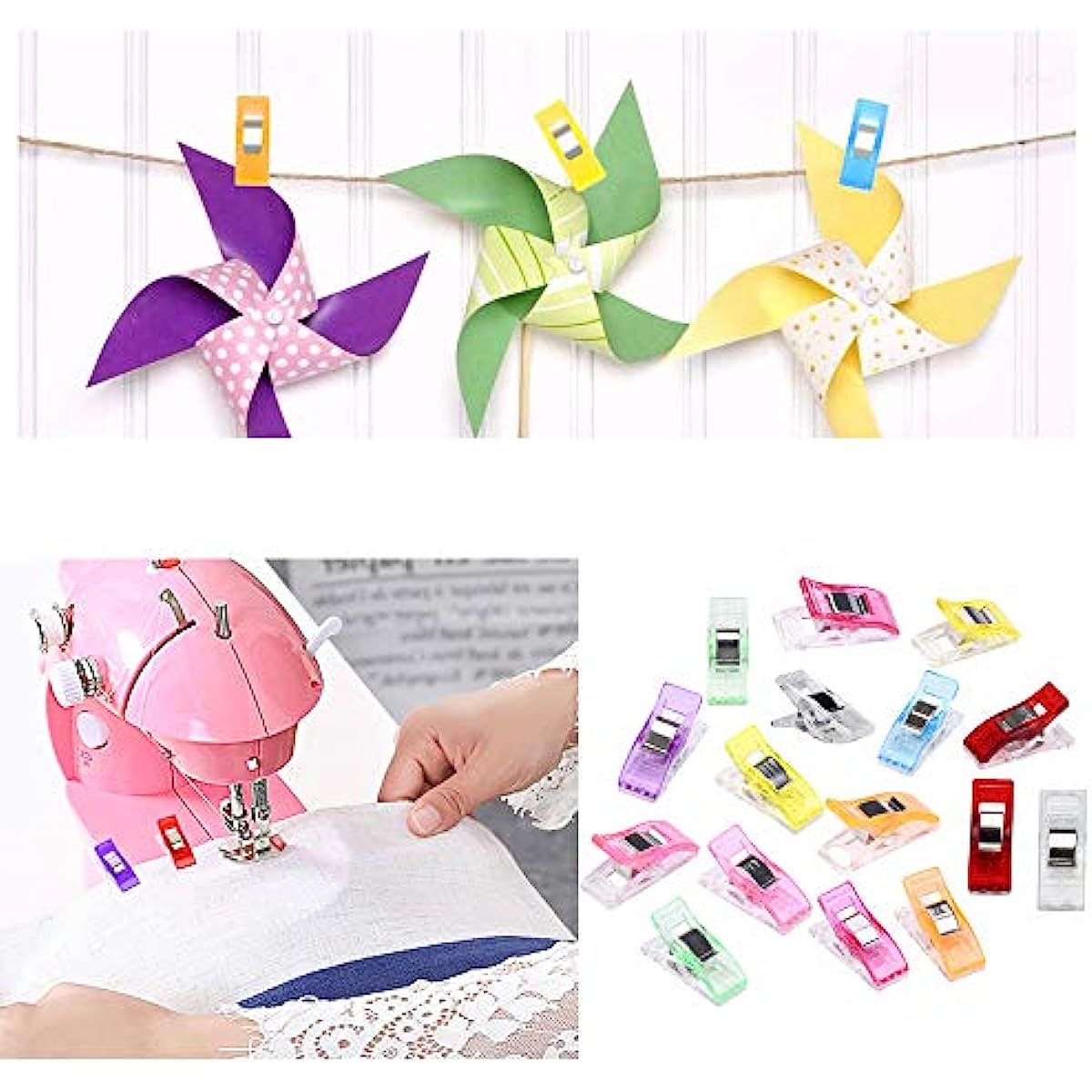 50pcs\u002Fset Colorful Sewing Clips For Quilting Crafting,Multipurpose Quilting Clips For Sew Binding Sewing Craft