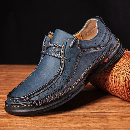Men's Loafers With Assorted Colors, Stitched Casual Lightweight Slip On Shoes