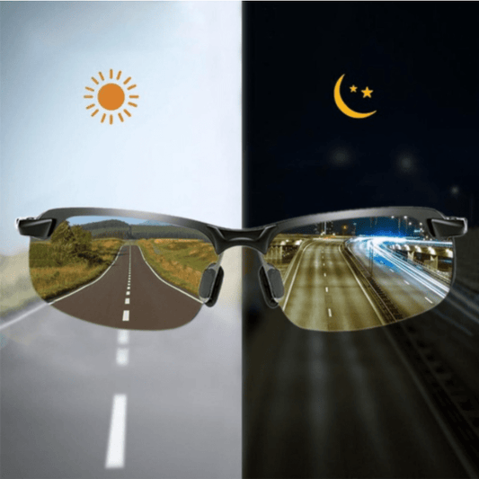 Polarized Photochromic Sunglasses, Men's  Driving Transition Lens Sunglasses, No Glasses Case