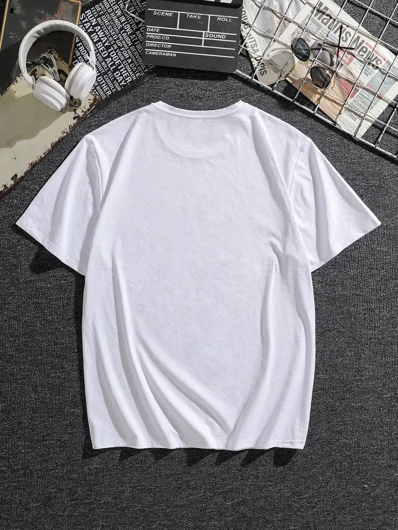 Camiseta de manga corta de los hombres, camisetas gráficas de la camiseta de las letras creativas más del tamaño para los hombres, ropa de los tops del verano de los hombres