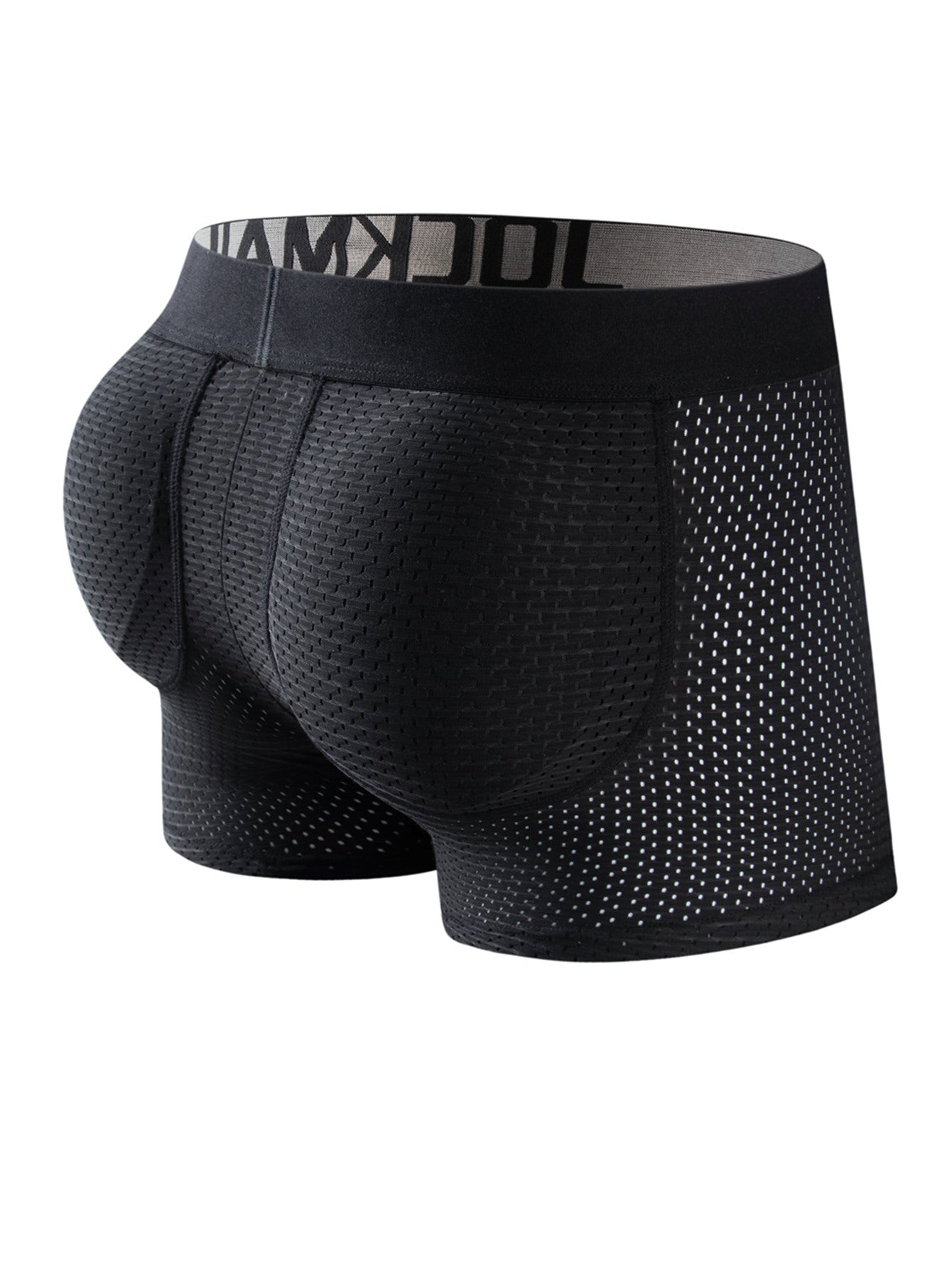 1 peça cueca boxer masculina sexy fashion respirável macia e confortável com elevação do bumbum