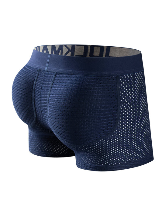 1\u002F6pcs Men's Sexy Fashion Mesh Breathable Soft Comfortable Butt Lift Boxer Briefs Underwear