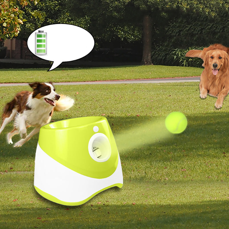 Lanzador automático de bolas para perros-Juguete interactivo para mascotas para entrenamiento y ejercicio Fetch