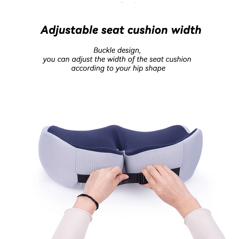 1pc Memory Foam Sit Bone Relief Seat Cushion For Butt Lower Back Hamstrings Hips Ischial Tuberosity Reduce Fatigue For Chair