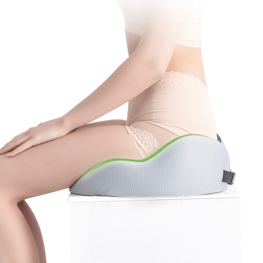 1pc Memory Foam Sit Bone Relief Seat Cushion For Butt Lower Back Hamstrings Hips Ischial Tuberosity Reduce Fatigue For Chair