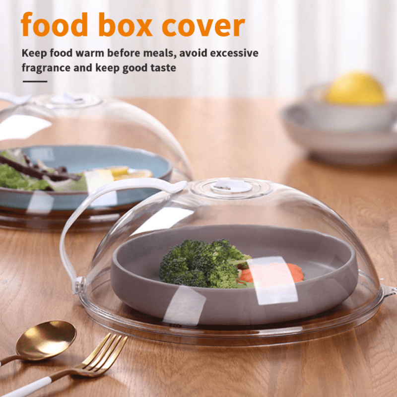 1pc Professional Microwave Plate Food Guard Lid - Heat Resistant, Handle, Dishwasher Safe & More!