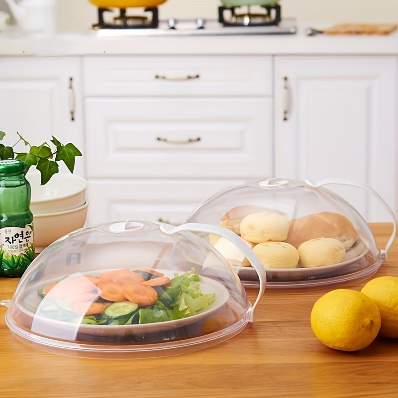 1pc Professional Microwave Plate Food Guard Lid - Heat Resistant, Handle, Dishwasher Safe & More!