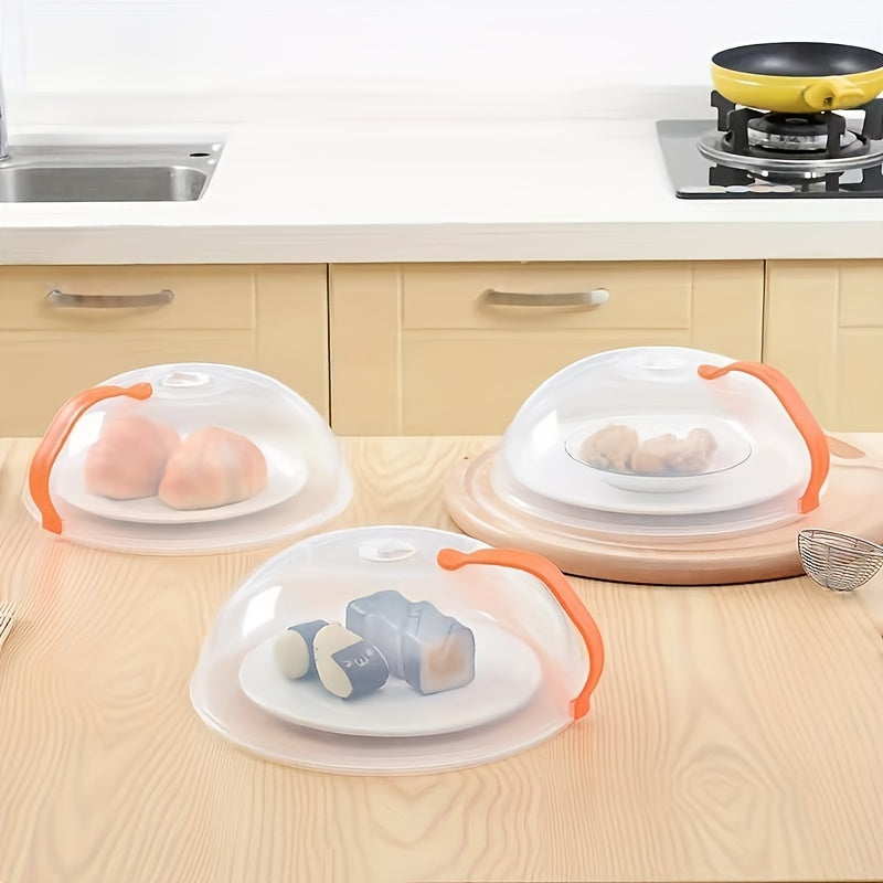 1pc Professional Microwave Plate Food Guard Lid - Heat Resistant, Handle, Dishwasher Safe & More!