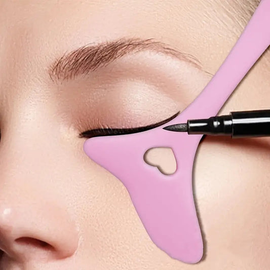 1pc Winged Eyeliner Tool, Eyebrow Pencil Stencil, Reusable Smoky Eyeshadow Multifunctional Eye Makeup Tool For Women Ladies