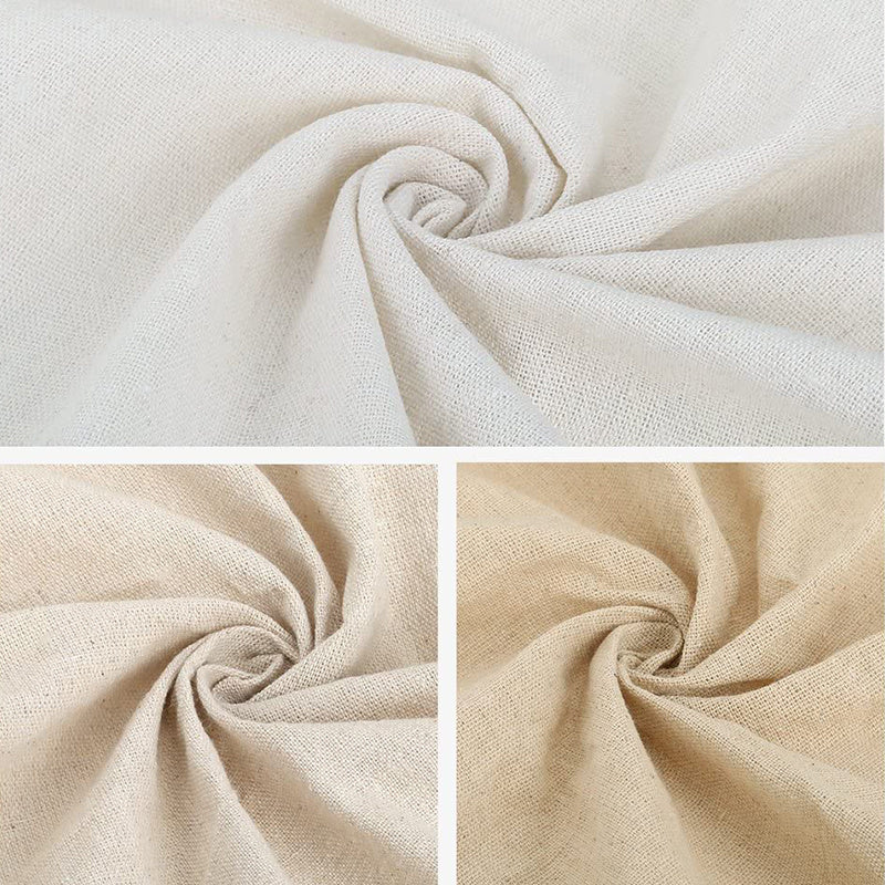 3pcs Large Size Linen Needlework Fabric For Garment Craft, Flower Pot Decoration And Tablecloth, 62 By 19 Inch