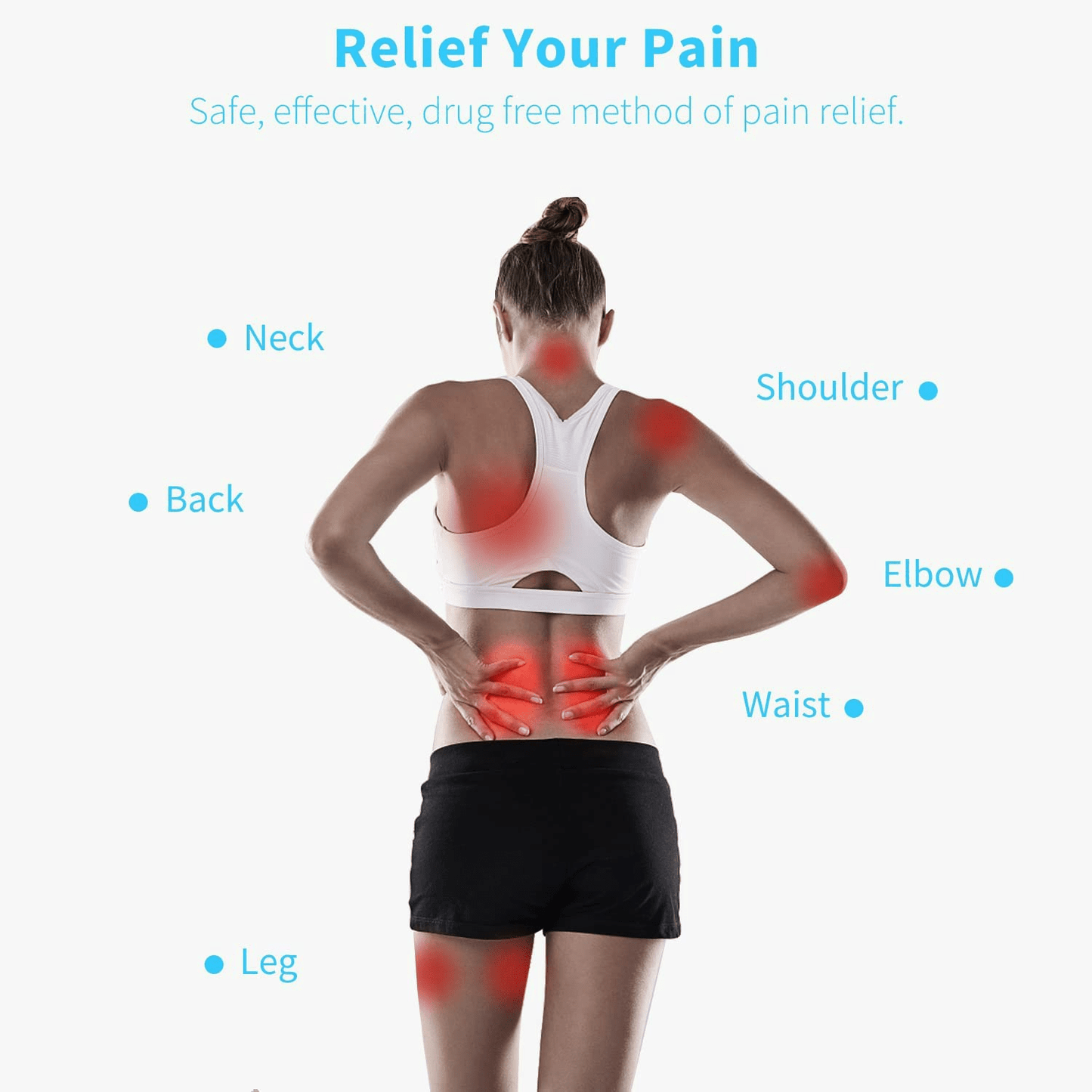 1pc unidade TENS EMS 28 modo 40 estimulador muscular de intensidade para terapia de alívio da dor, máquina recarregável de canal duplo DEZENAS