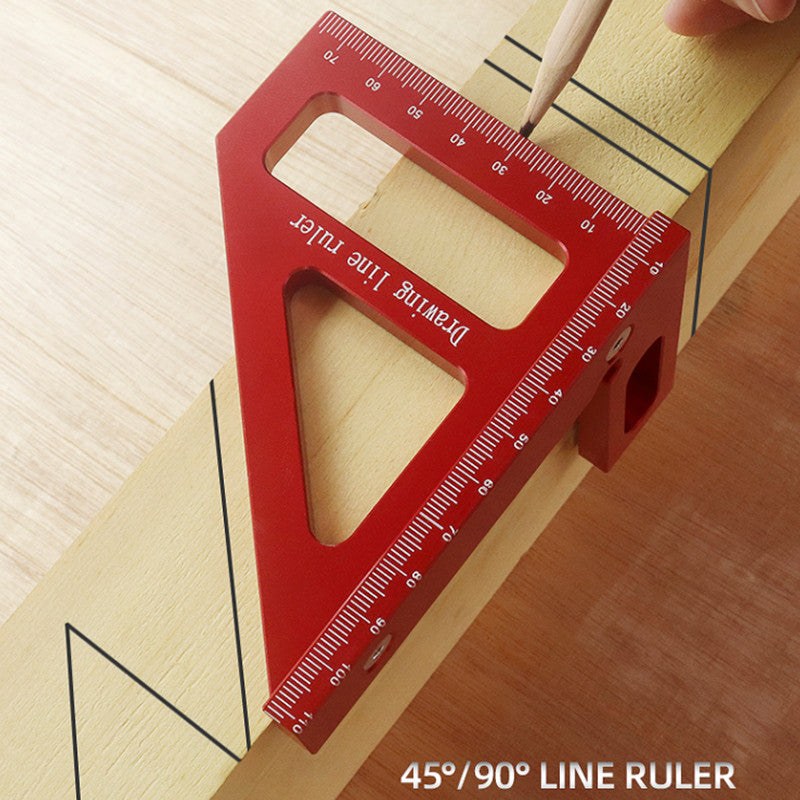 Améliorez vos projets de menuiserie avec cette règle en aluminium multi-angle!