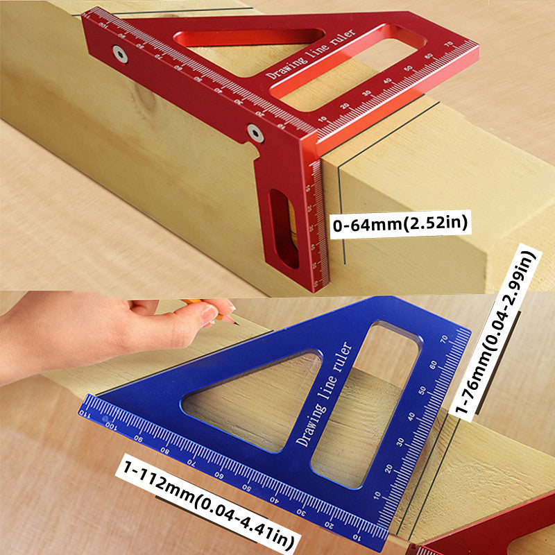 Améliorez vos projets de menuiserie avec cette règle en aluminium multi-angle!