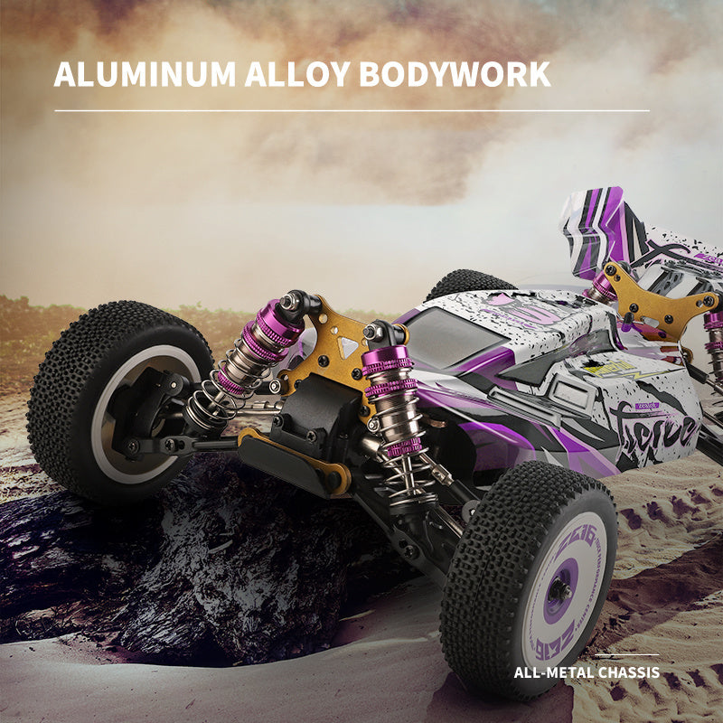 Coche RC de alta velocidad: WLtoys 124019 2,4G 4WD Off-Road Drift Racing Car - 55KM \ u002FH-Amortiguador de metal-¡Regalo perfecto para los niños!