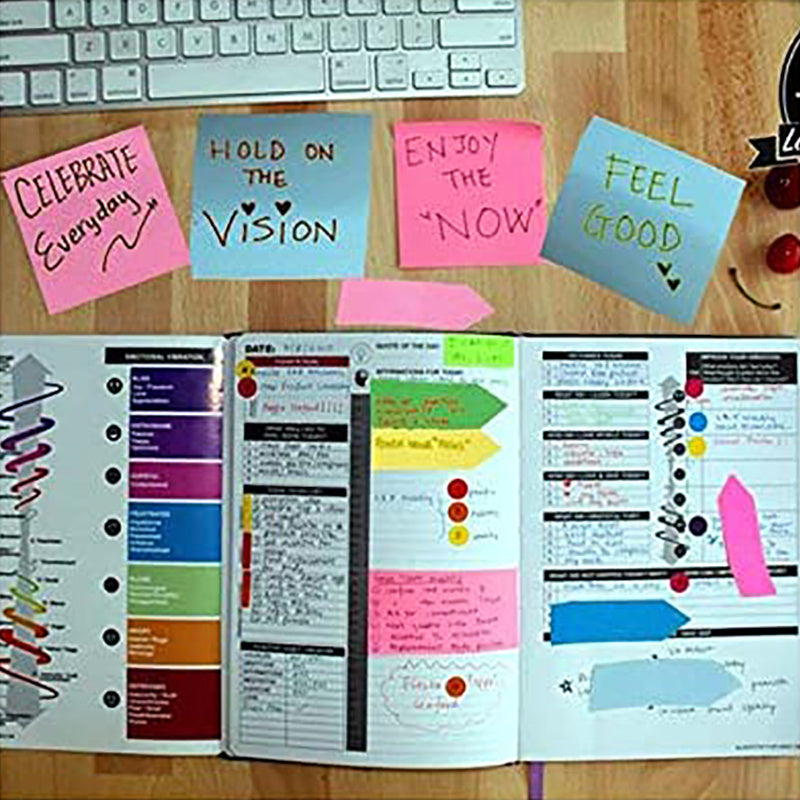 2000 Pages of Colorful Organization: Multicolor Sticky Note Set with Leather Packing Box, Calendar 2023 & More!