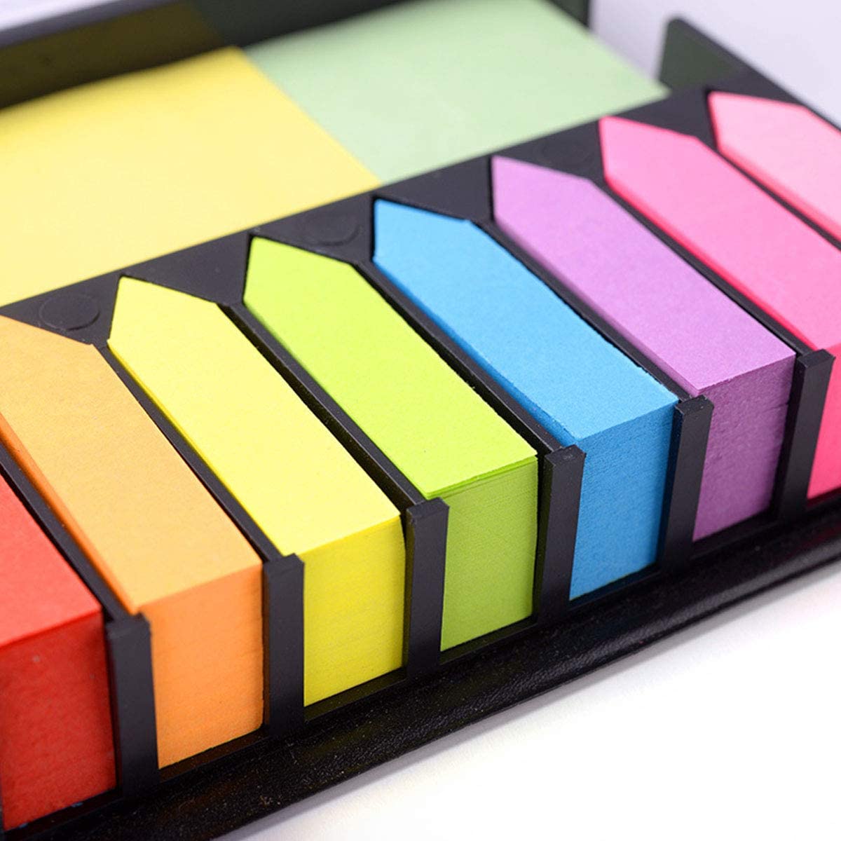 2000 Pages of Colorful Organization: Multicolor Sticky Note Set with Leather Packing Box, Calendar 2023 & More!