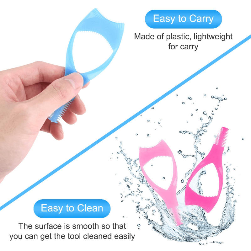 3Pcs\u002F5pcs Lash Buddy Mascara Shield Guard Lash Applicator Makeup Cosmetic Eyelash Tool, Eyelash Tool Upper Lower Eye Lash Mascara Guard Applicator