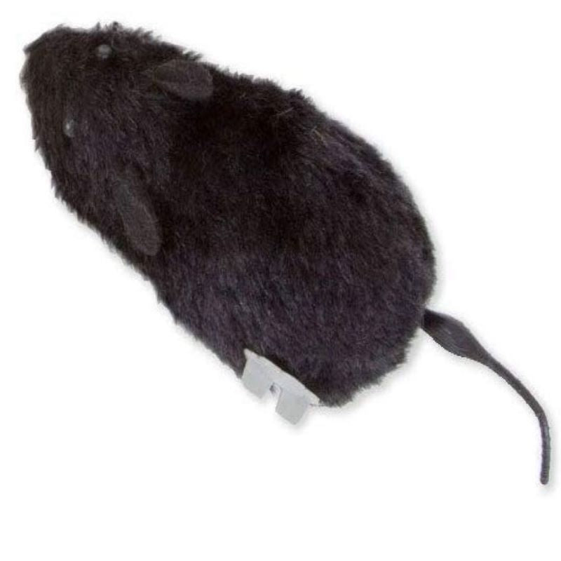 4pcs adorável relógio de pelúcia mouse - divertido brinquedo complicado para cães e gatos - observe-o correr e abanar o rabo!