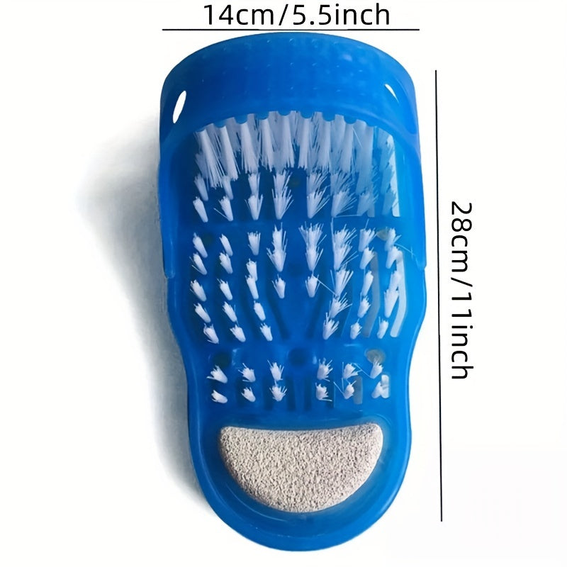 1pc, Creative Feet Cleaning Tool, Foot Scrubber, Feet Cleaning Brush, Feet Cleaner, Foot Bath Brush, Exfoliating Foot Massager Slipper With Suction Cup For Unisex, Cleaning Supplies, Cleaning Tool, Back To School Supplies
