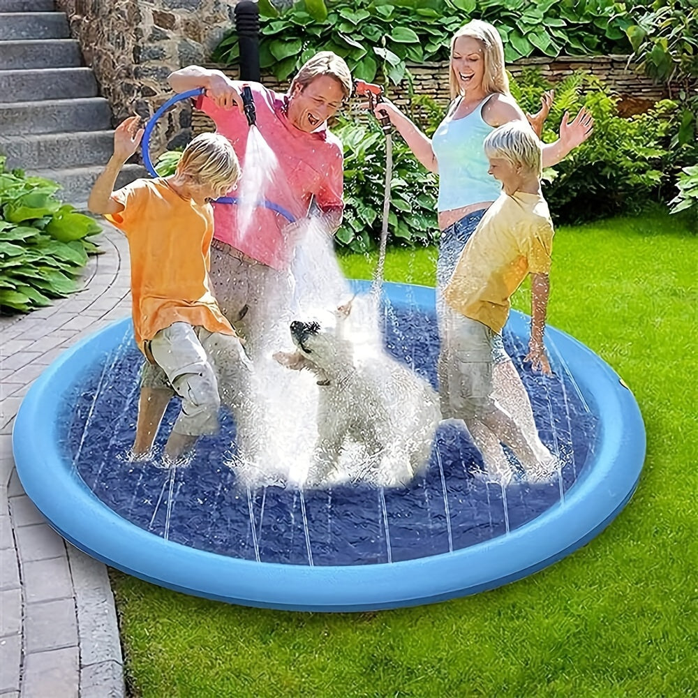 1pc Foldable Pet Spray Thickened Pad Dog Bath Pool Thickened Durable Bathing Tub Pet Summer Outdoor Water Bathing Supply