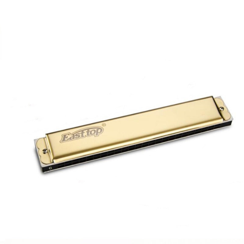 East top 24-Hole Tremolo Harmonica C Key Good-air Tightness Professional Harmonica Musical Instruments