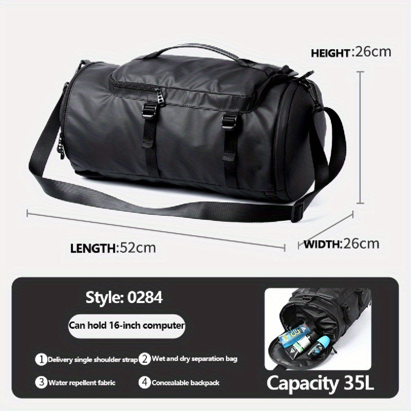 Large Capacity Travel Luggage Backpack, Multifunctional Outdoor Storage Rucksack, Business Bag