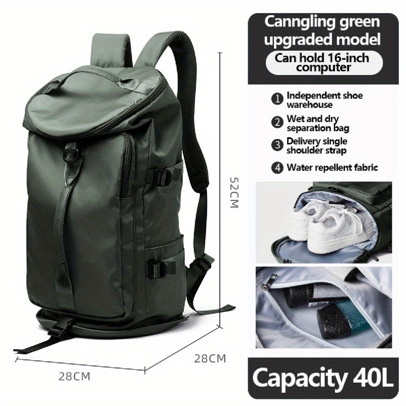 Large Capacity Travel Luggage Backpack, Multifunctional Outdoor Storage Rucksack, Business Bag