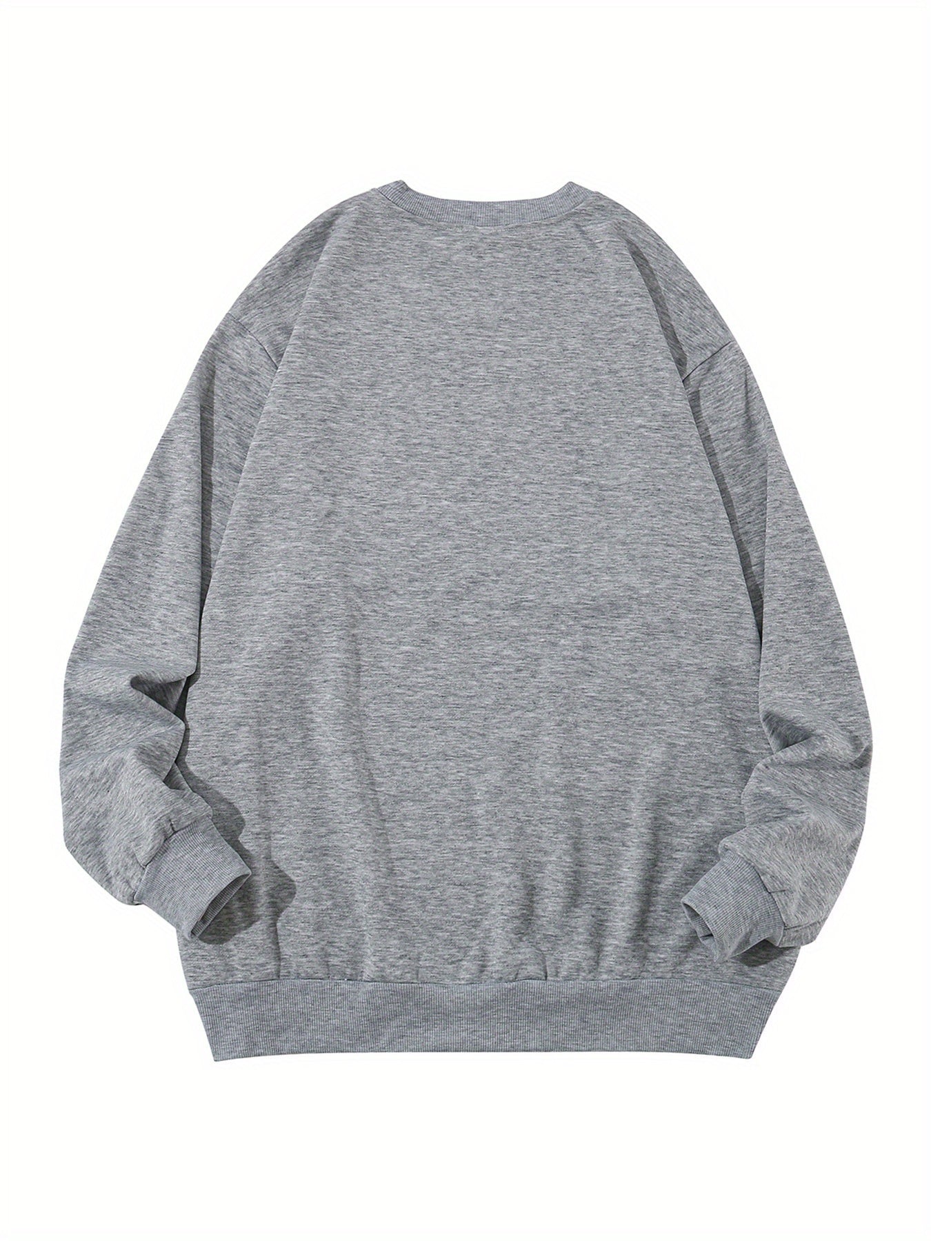 Plus Taille Hommes Élégant Voiture Lâche Modèle Sweatshirt, Casual Respirant Encolure Ras Du Cou À Manches Longues Top Pour Ville Marche Rue Suspendus Activités De Plein Air, Vêtements Pour Hommes