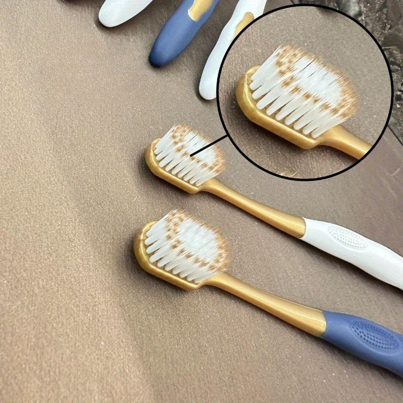 6pcs Soft Manual Toothbrushes With Soft Bristles For Teeth Gums,  For Deep Cleaning Oral Care At Home For Adults Daily Life