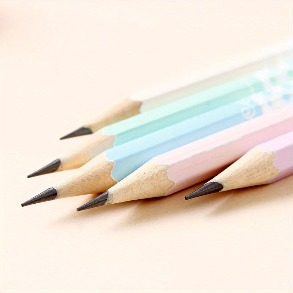 50pcs\u002Fset  Kawaii Wood Pencils HB Graphite Pencil For School Office Supplies Stationery Cute Environmental HB Pencil