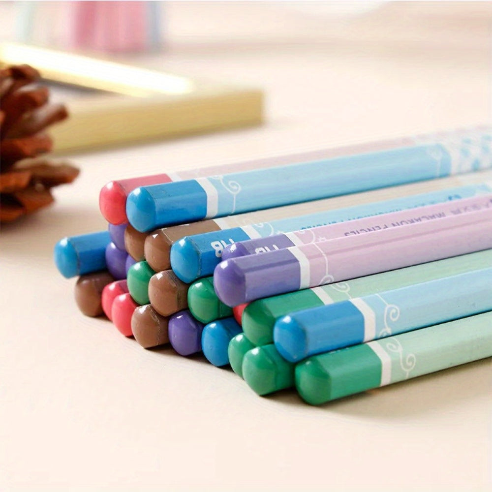 50pcs\u002Fset  Kawaii Wood Pencils HB Graphite Pencil For School Office Supplies Stationery Cute Environmental HB Pencil