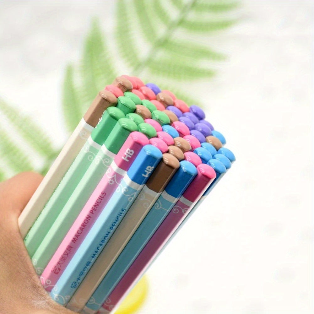 50pcs\u002Fset  Kawaii Wood Pencils HB Graphite Pencil For School Office Supplies Stationery Cute Environmental HB Pencil