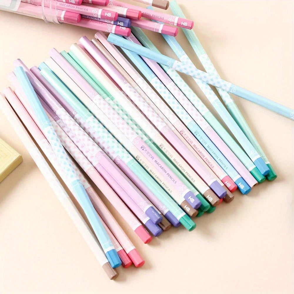 50pcs\u002Fset  Kawaii Wood Pencils HB Graphite Pencil For School Office Supplies Stationery Cute Environmental HB Pencil