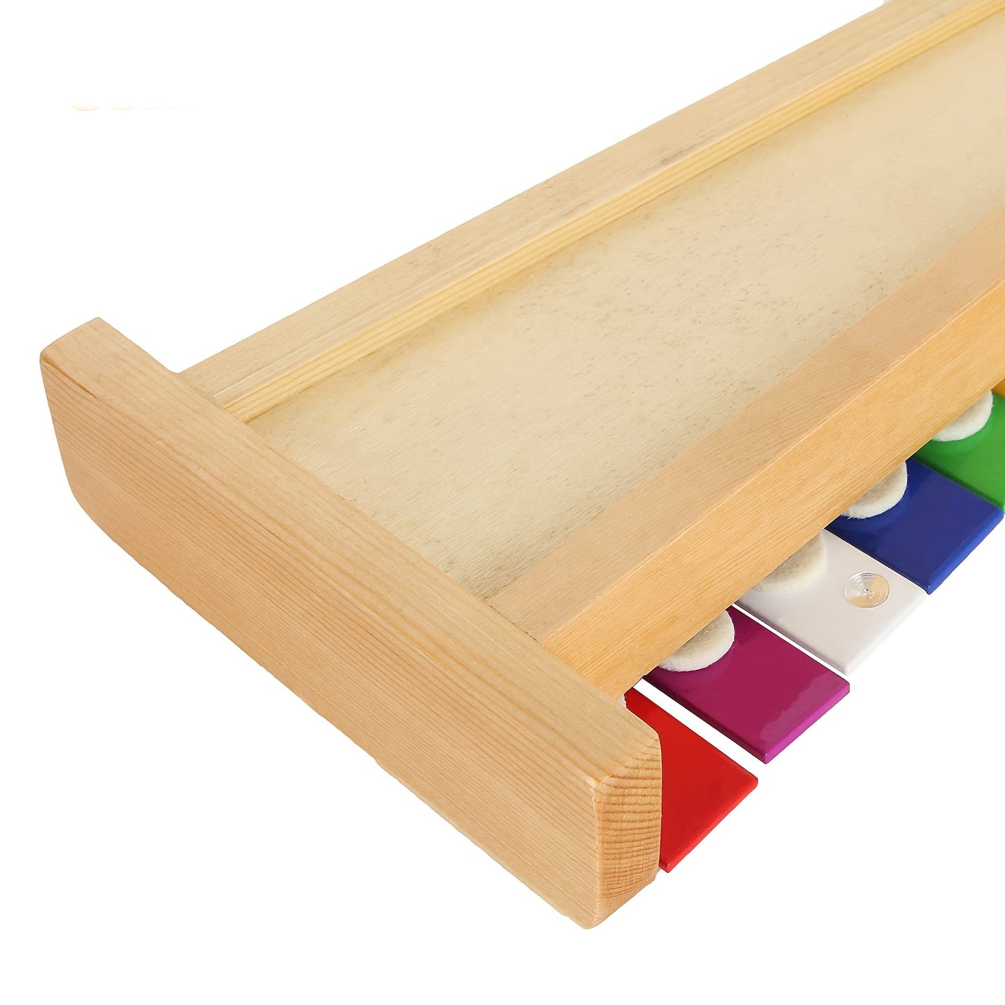 Deux ensembles de xylophone en bois pour les tout-petits-15 tons vibrants avec des barres de métal multicolores et des maillets inclus