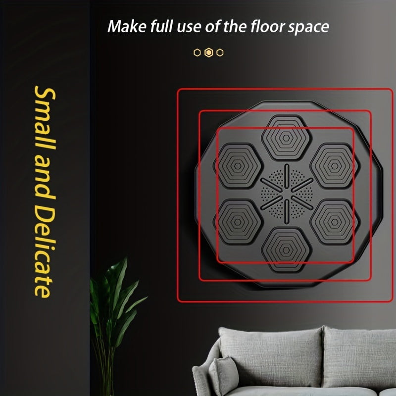 Almofada de perfuração de música inteligente montada na parede: fique em forma em casa com equipamento de exercício para máquina de treinamento de boxe