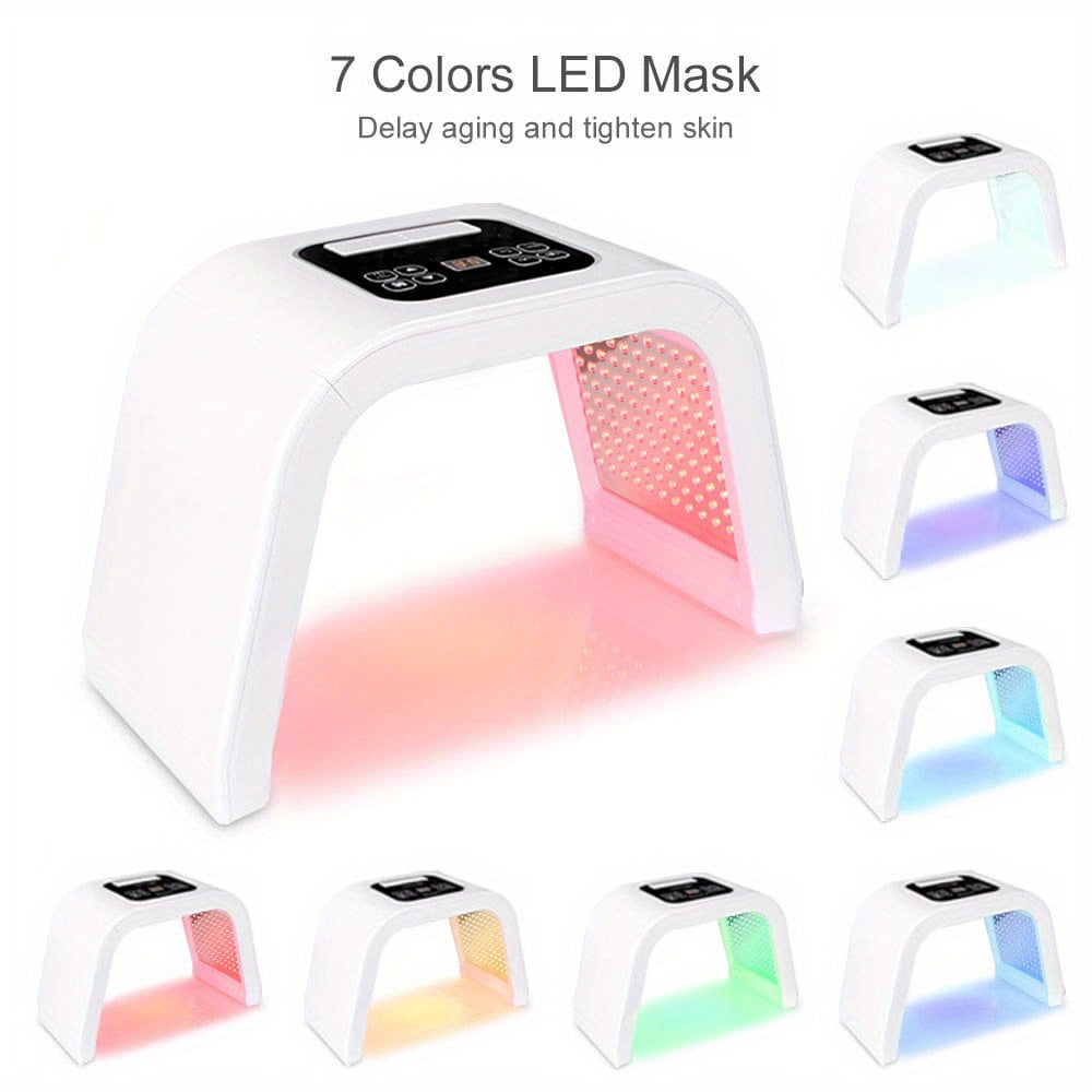 Máquina facial de la terapia de la luz de 7-Color LED y del cuidado de piel del cuerpo para las mujeres-dispositivo multifuncional de la belleza de Folable para el uso del hogar y del salón