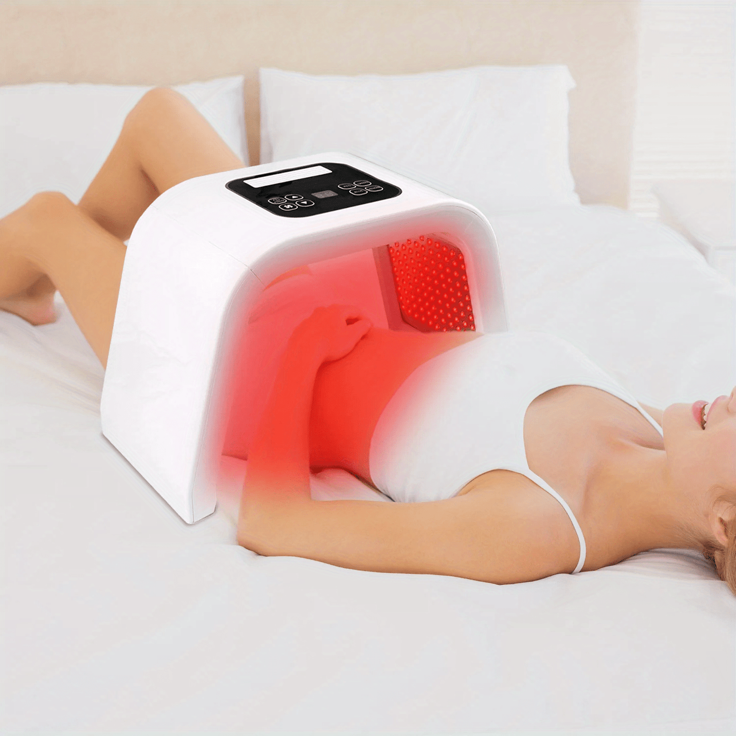 Máquina facial de la terapia de la luz de 7-Color LED y del cuidado de piel del cuerpo para las mujeres-dispositivo multifuncional de la belleza de Folable para el uso del hogar y del salón