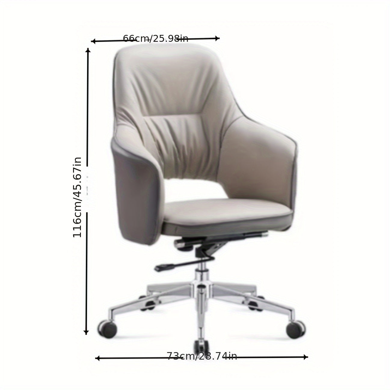 1pc Business Office Computer Chair, Fashion Office Lifting Study Chair, 360° All-round Rotation, Free Adjustment, Ergonomic Design, With High-density Sponge, Strong Rebound, Strong Support