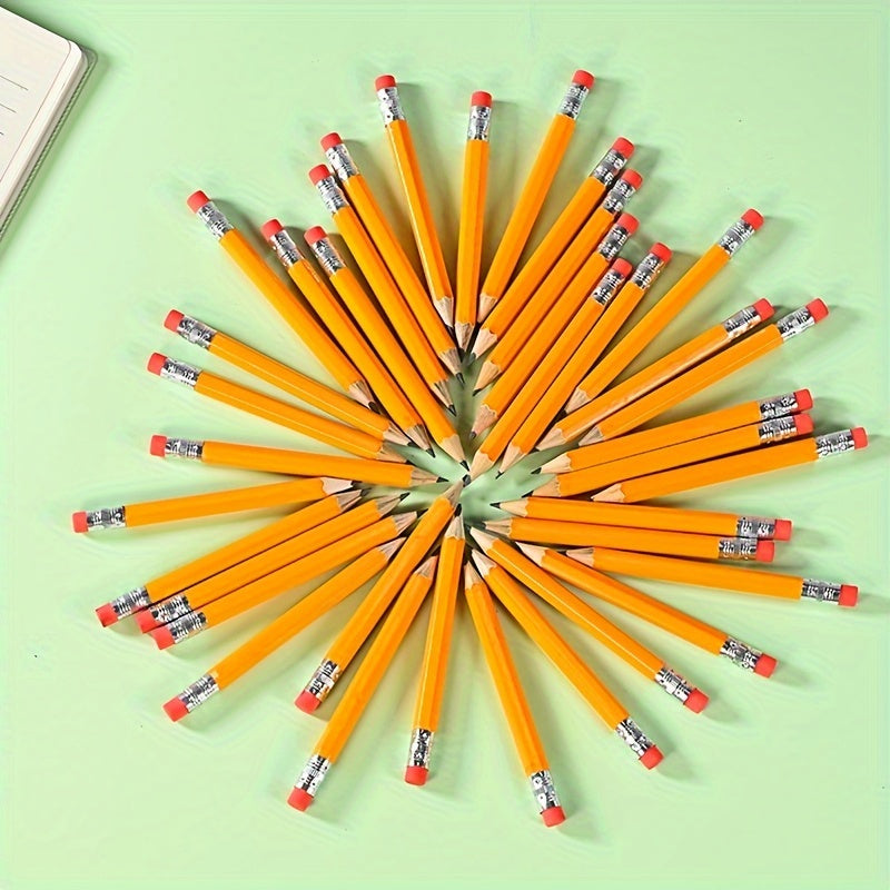 288pcs Golf Pencils Half Pencils With Eraser Mini Pencils For Baby Shower Bridal Shower Wedding School Office Supplies (Wood)