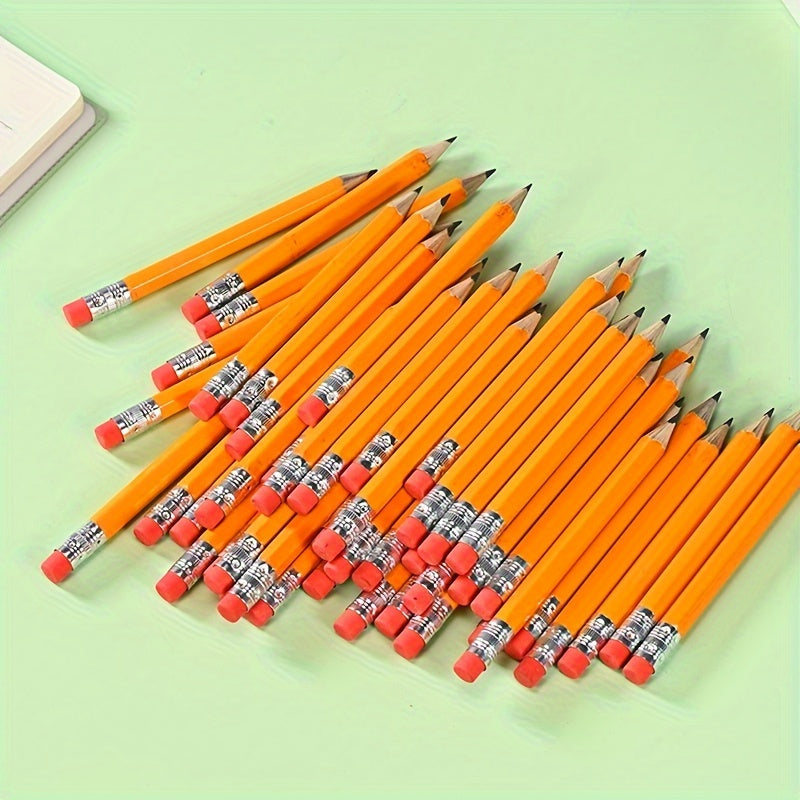 288pcs Golf Pencils Half Pencils With Eraser Mini Pencils For Baby Shower Bridal Shower Wedding School Office Supplies (Wood)