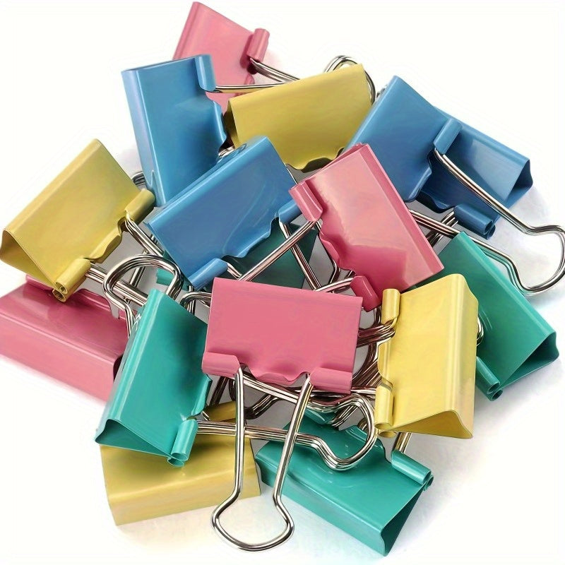 40pcs\u002Fset Multi-color Long Tail Clips, Multifunctional Binder, Test Papers Long Tail Clips, School And Office Supplies