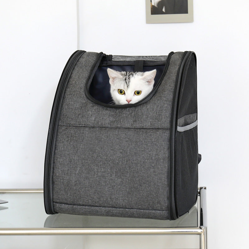 , Bolsa de gato portátil de color sólido, Transpirable Cómodo Gato Mochila Suministros para mascotas