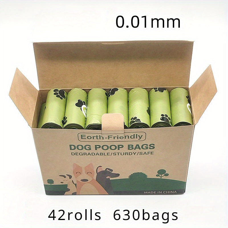 42rolls Portable Dog Poop Bags, Leak Proof Pet Waste Bags, Pet Cleaning Supplies