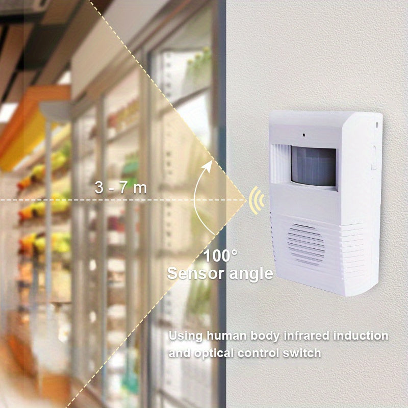Motion Sensor Doorbell Wireless Welcome Door Bell Guest Alert Detector Chime For Business Entry Market Office Home Gate