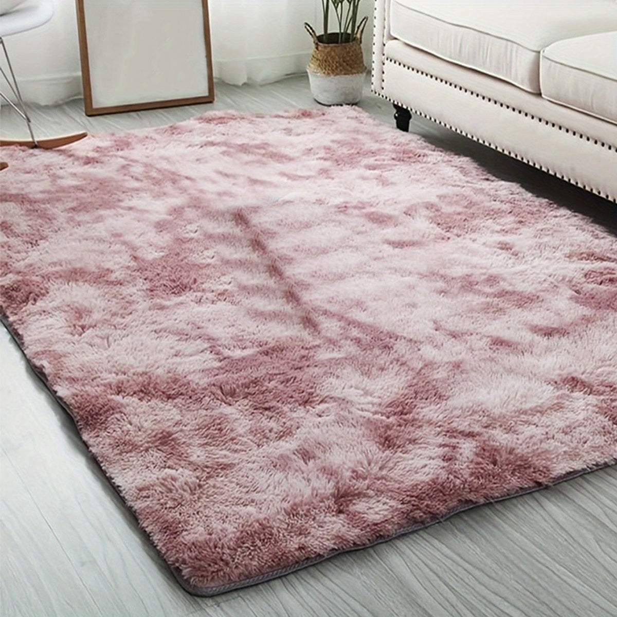 1pc tapis moelleux ultra en peluche, super doux Tie-Dyed tapis flous pour chambre à coucher salon, grande peluche fourrure Shag tapis, enfants salle de jeux pépinière salle de classe salle à manger décor tapis de sol 78.74 * 118.11in (200*300cm)