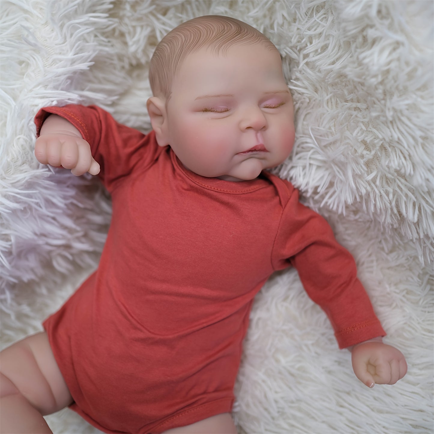 Adorable 19 Reborn Doll With Realistic Vinyl Simulation And Exquisite Hand Painted Skin Texture