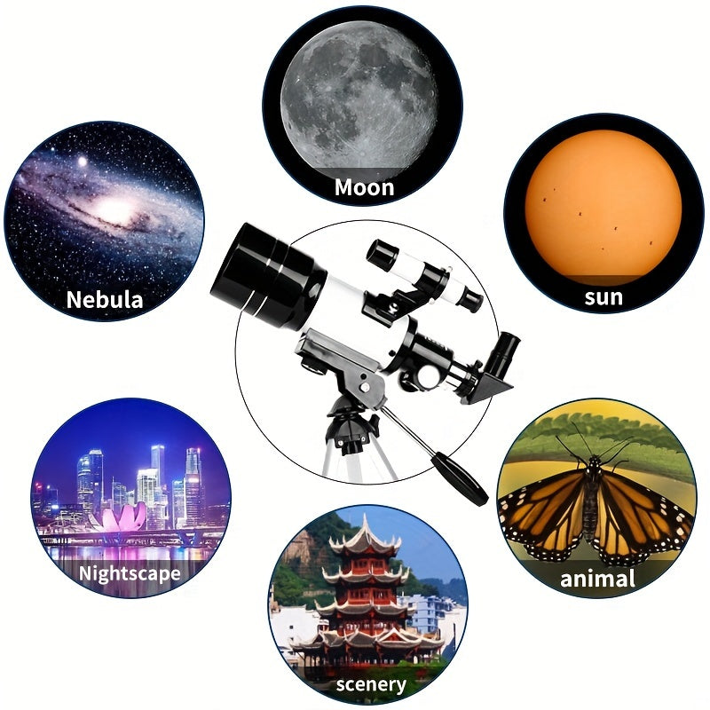 Professional High-power High-definition Large-diameter Astronomical Telescope Multi-layer Coating 250 Times Magnification Multi-layer Coating For Both Heaven And Earth Use 70MM Large Diameter