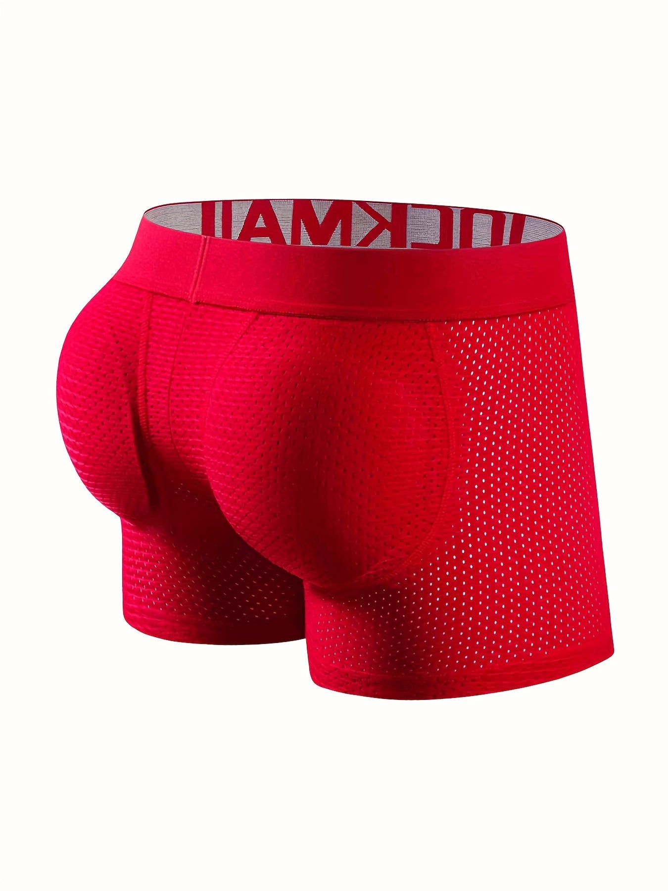 1 peça cueca boxer masculina sexy fashion respirável macia e confortável com elevação do bumbum